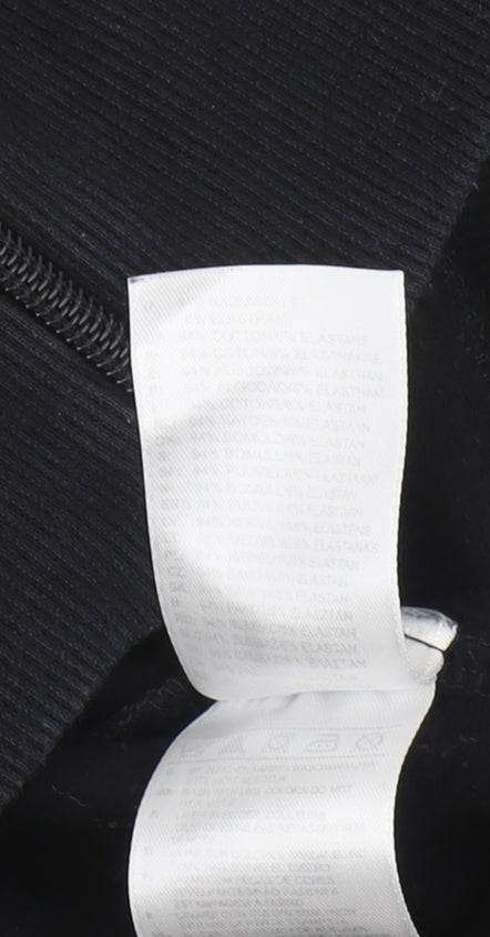 Adidas Unisex Black Grey Full Zip Hoodie M