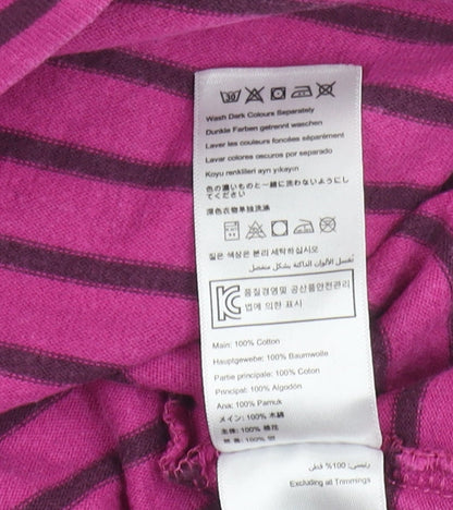 Joules Women's Pink Striped Shift Dress Size 10