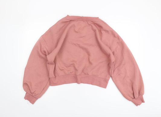 Womens UK Size M Disney Pink Pullover Sweatshirt