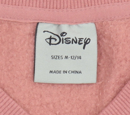 Womens UK Size M Disney Pink Pullover Sweatshirt