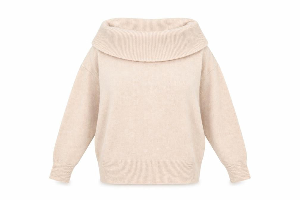 Womens UK Size S Warehouse Beige Pullover Jumper
