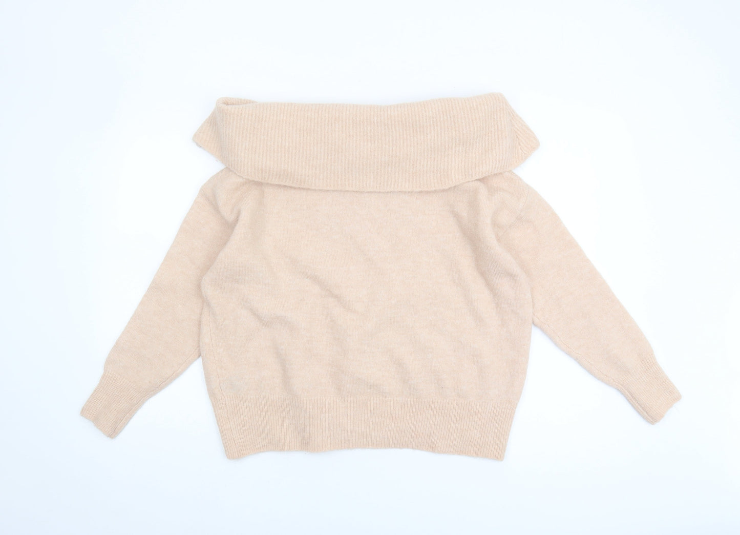 Womens UK Size S Warehouse Beige Pullover Jumper