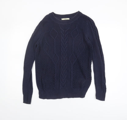 Womens UK Size S Oasis Blue Pullover Jumper
