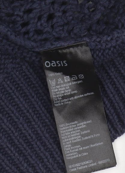 Womens UK Size S Oasis Blue Pullover Jumper