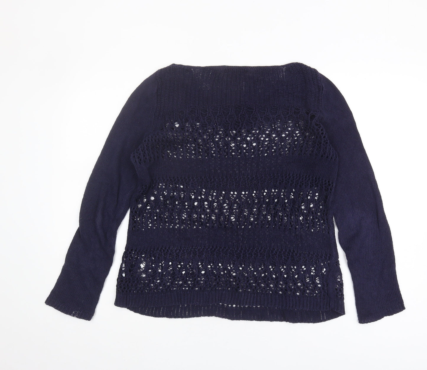 Gap Women’s Blue Open-Knit Pullover Jumper XS