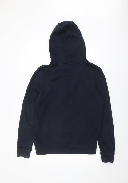 Mens UK Size M Lyle & Scott Blue Pullover Hoodie