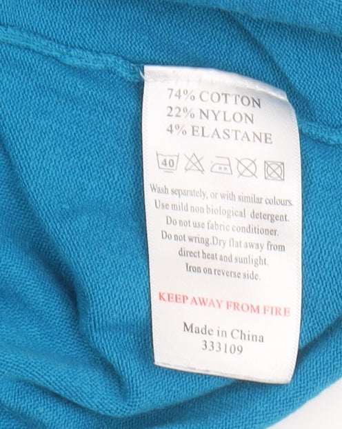 Monsoon Petite Blue Women's Dress Size 6