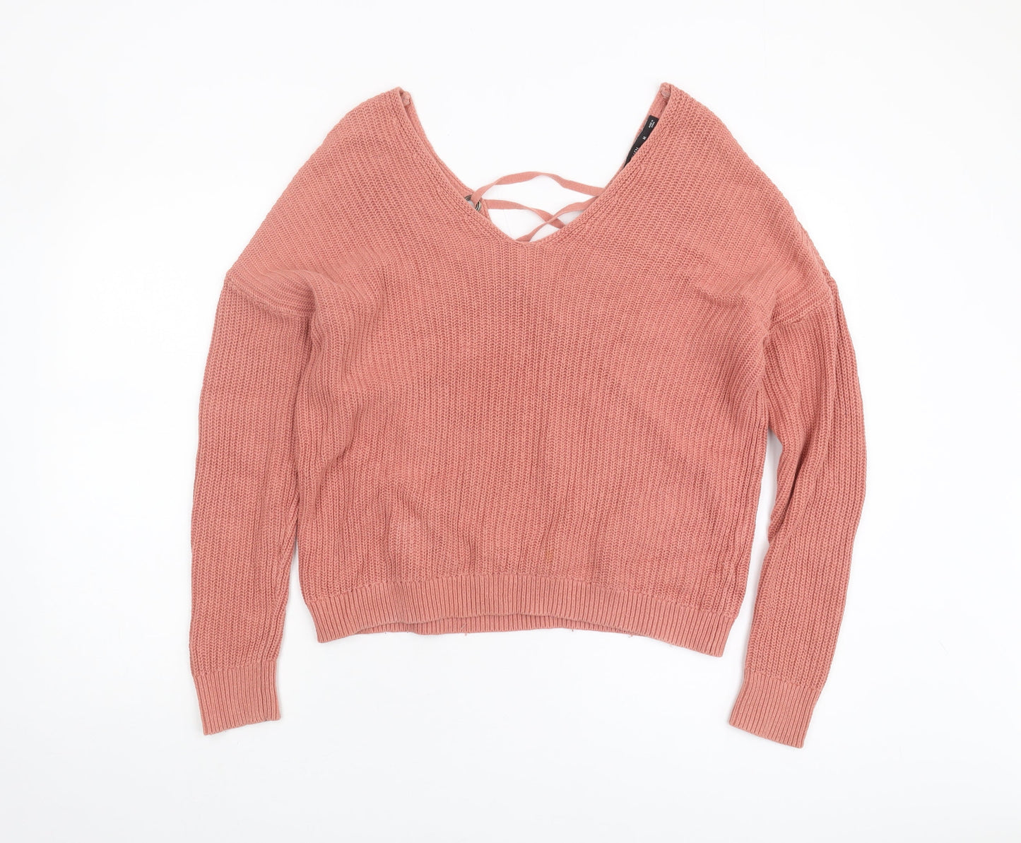 Womens UK Size M Karen Millen Pink Pullover Jumper