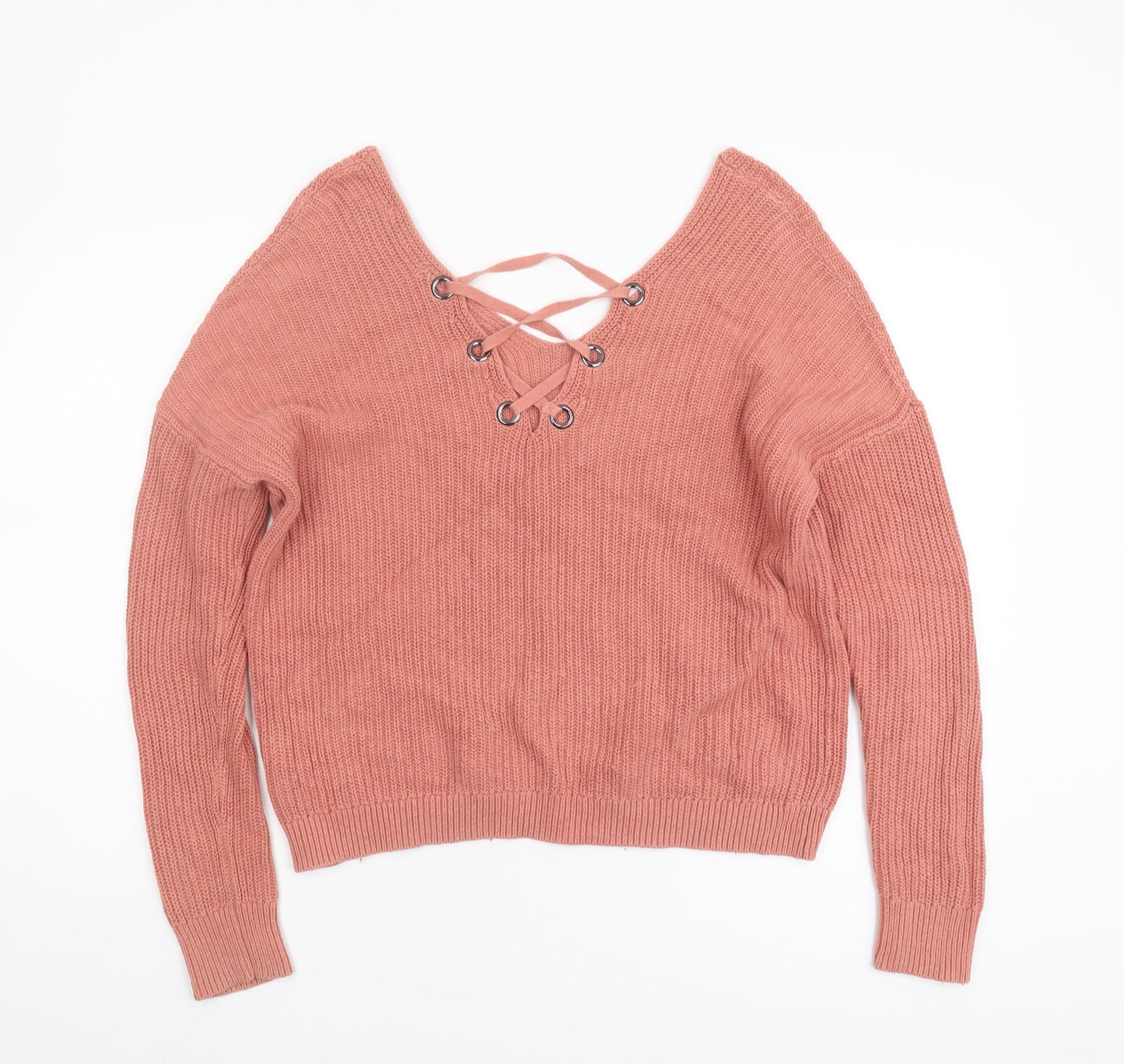 Womens UK Size M Karen Millen Pink Pullover Jumper