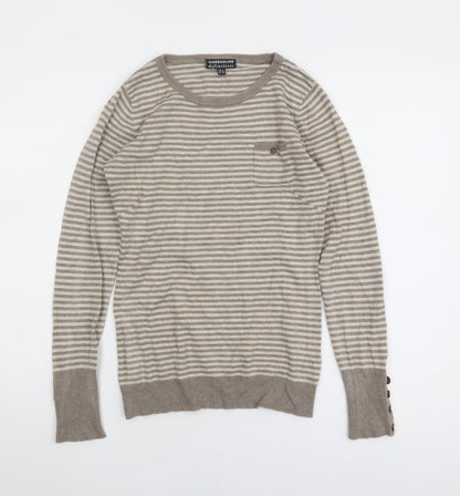 Womens UK Size 8 Warehouse Beige Jumper Jumper