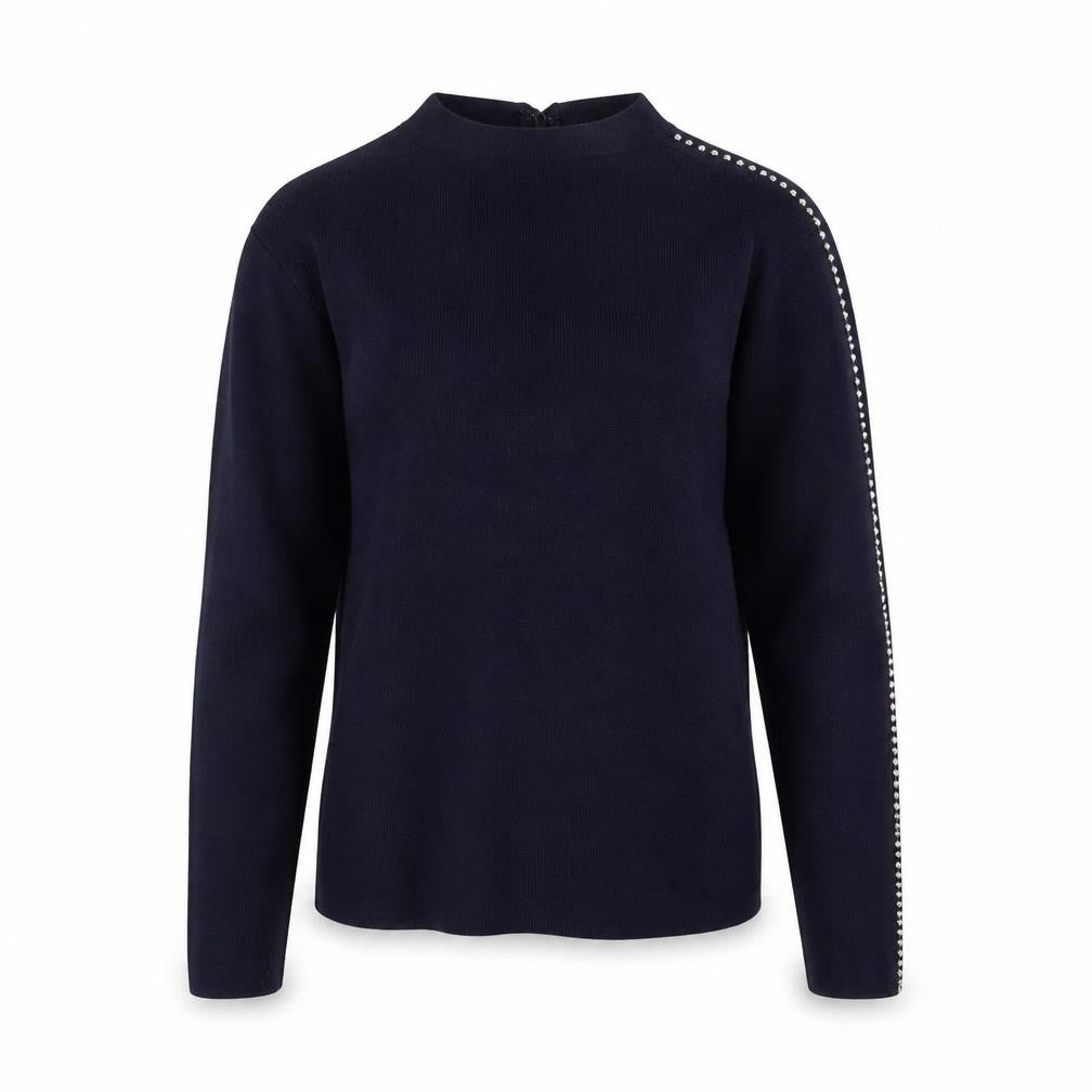 Warehouse Women's Blue Jumper Size 10 Long Sleeve