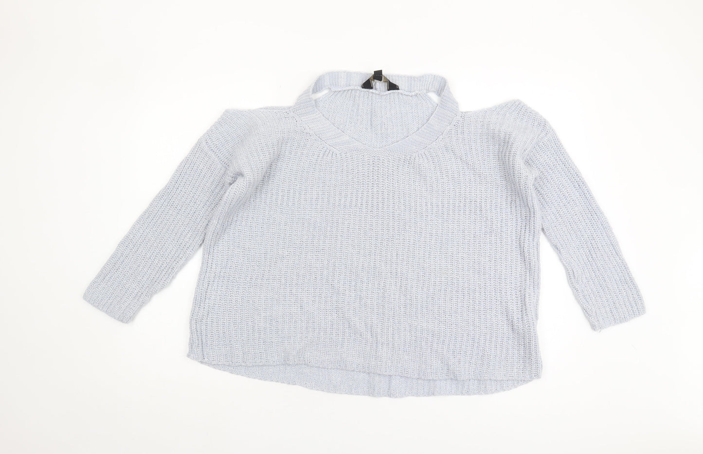 Womens UK Size M Lipsy Grey Pullover Jumper