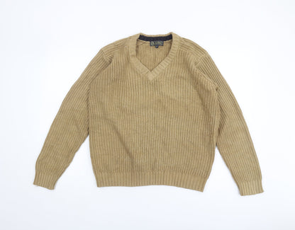 P.G. Field Beige V-Neck Pullover Jumper, Unisex S