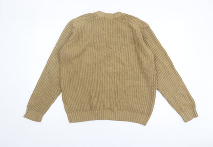 P.G. Field Beige V-Neck Pullover Jumper, Unisex S