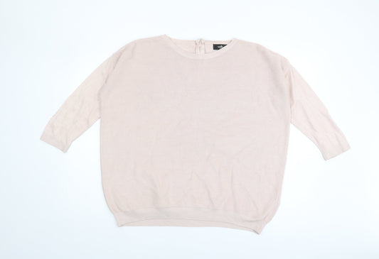 Womens UK Size M Wallis Beige Pullover Jumper
