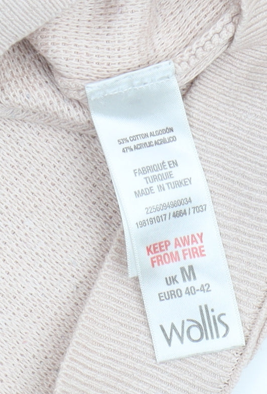Womens UK Size M Wallis Beige Pullover Jumper