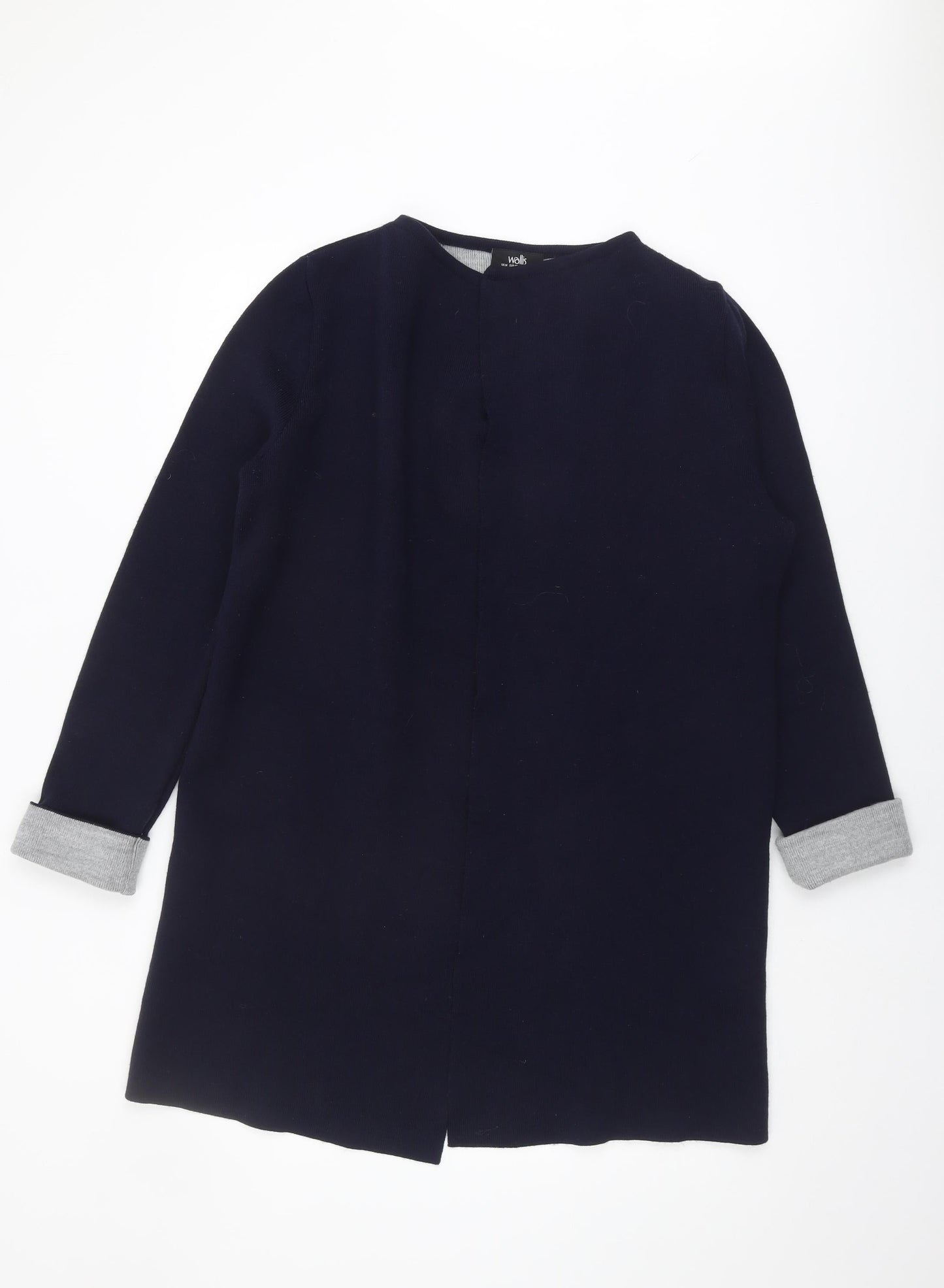 Womens UK Size M Wallis Blue Cardigan Jumper