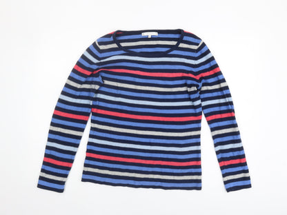 Lakeland Women's Multicoloured Striped Jumper Size 10
