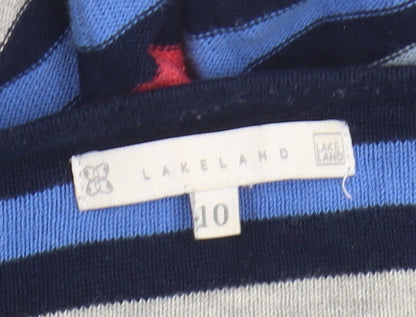 Lakeland Women's Multicoloured Striped Jumper Size 10