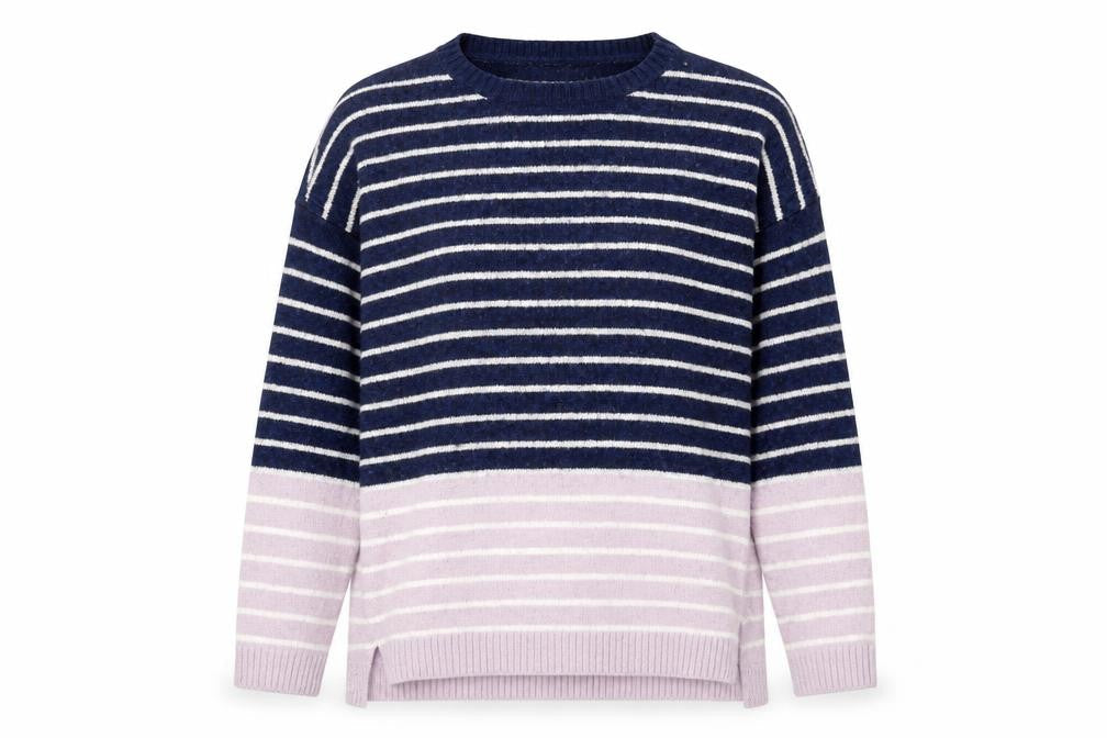 FatFace Women's Multicoloured Striped Jumper Size 10