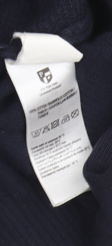 U.S. Polo Assn. Men's Blue Full Zip Jumper - L