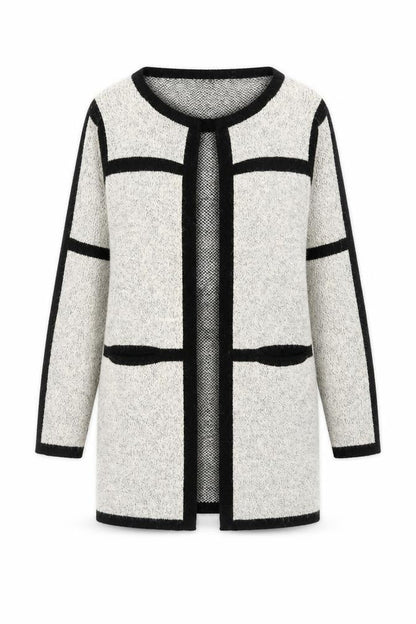 Womens UK Size 8 Izabel London Beige Cardigan Jumper