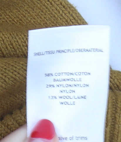 TOG24 Men's Brown Geometric Crew Neck Jumper S