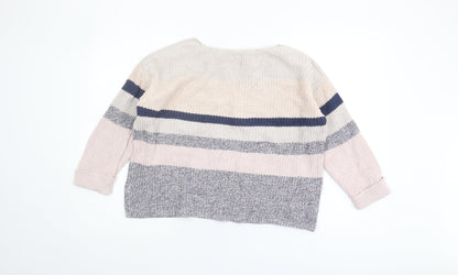 Fat Face Women's Striped Pullover Jumper Size 12