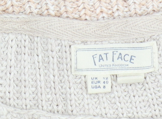 Fat Face Women's Striped Pullover Jumper Size 12
