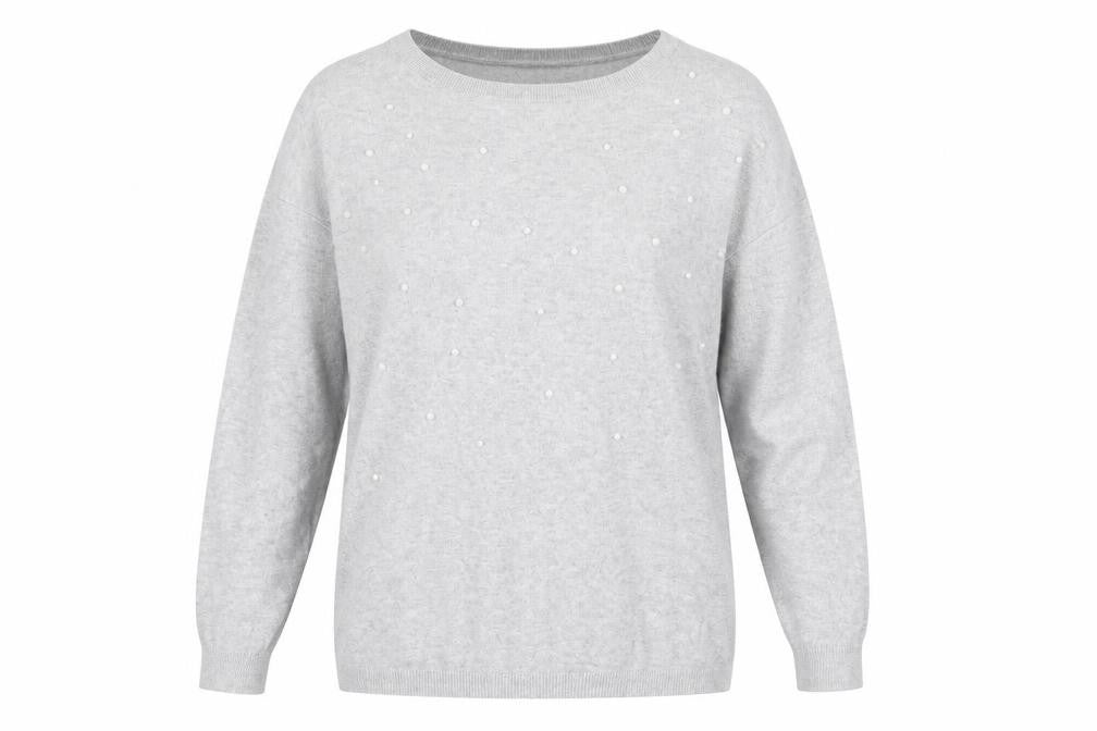 Womens UK Size S Oasis Grey Pullover Jumper