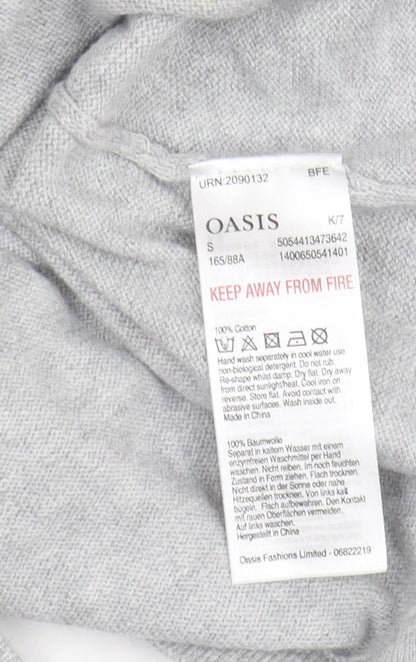 Womens UK Size S Oasis Grey Pullover Jumper