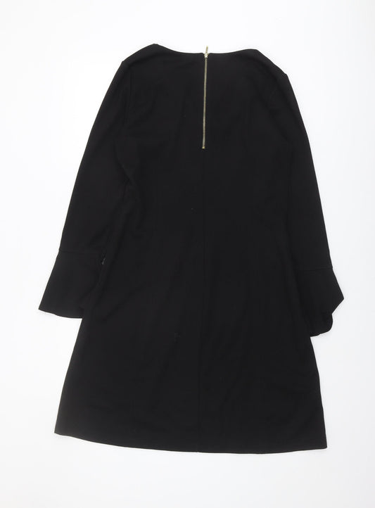 Wallis Women's Black Long Sleeve Dress, Size 10