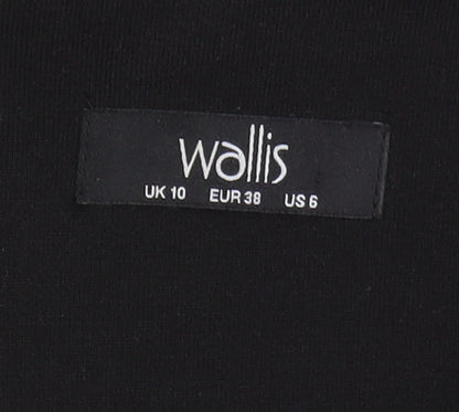 Wallis Women's Black Long Sleeve Dress, Size 10