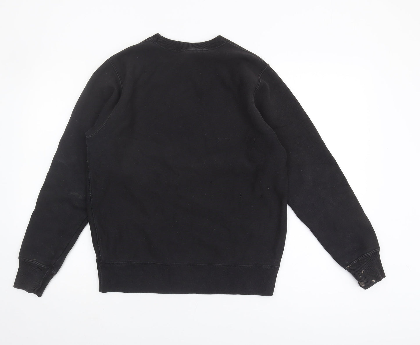 Champion Women's Black Sweatshirt, Size S, Logo Accents