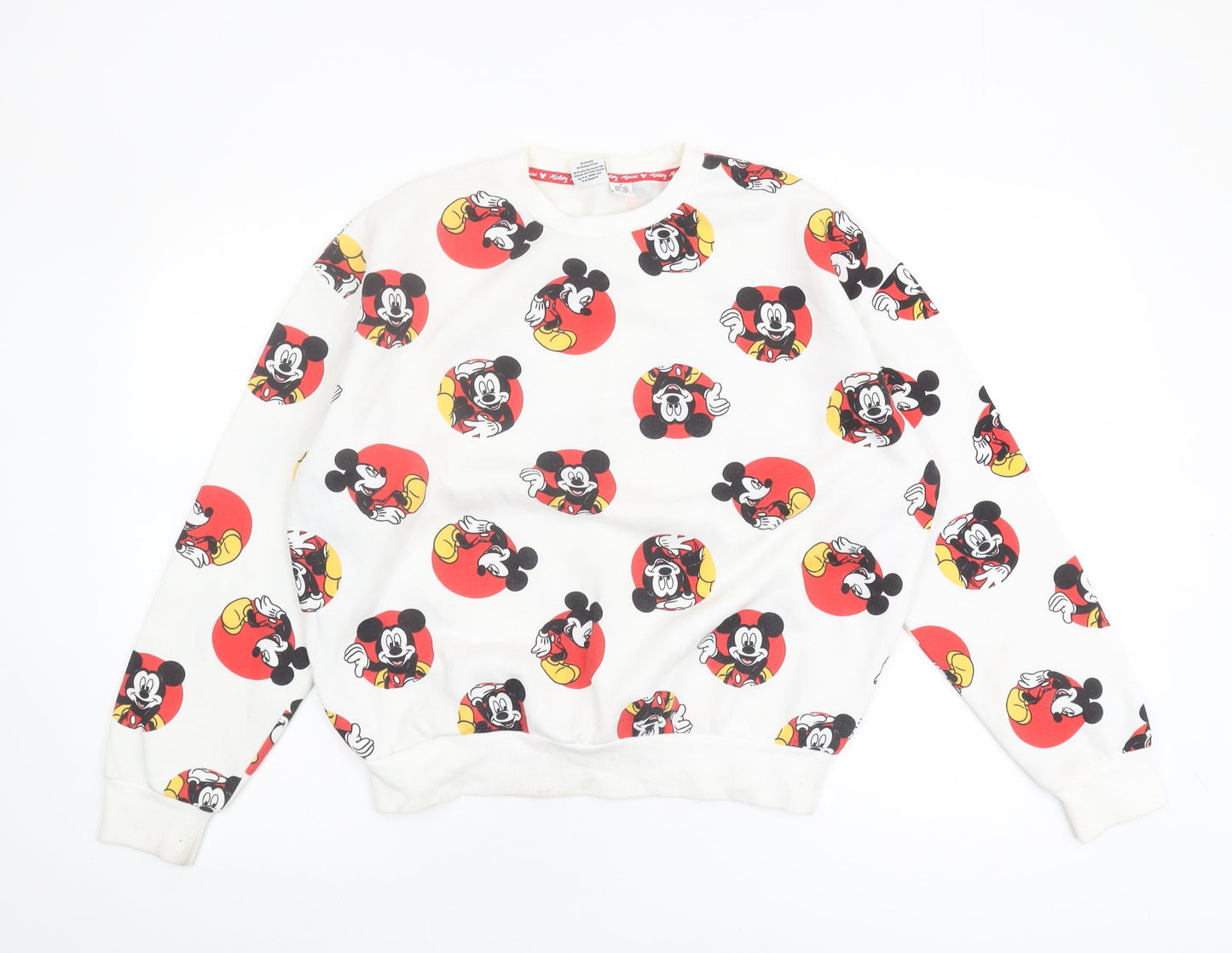 Womens UK Size S Disney Multicoloured Pullover Sweatshirt
