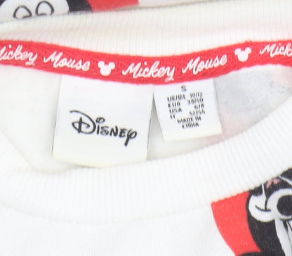 Womens UK Size S Disney Multicoloured Pullover Sweatshirt