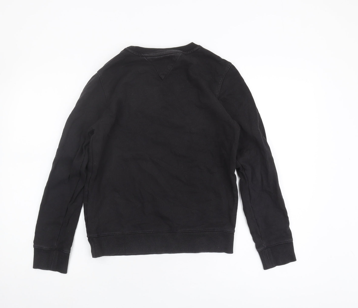 Tommy Hilfiger Boys Black Logo Sweatshirt - Size S