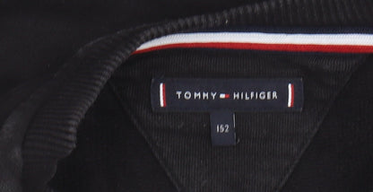 Tommy Hilfiger Boys Black Logo Sweatshirt - Size S