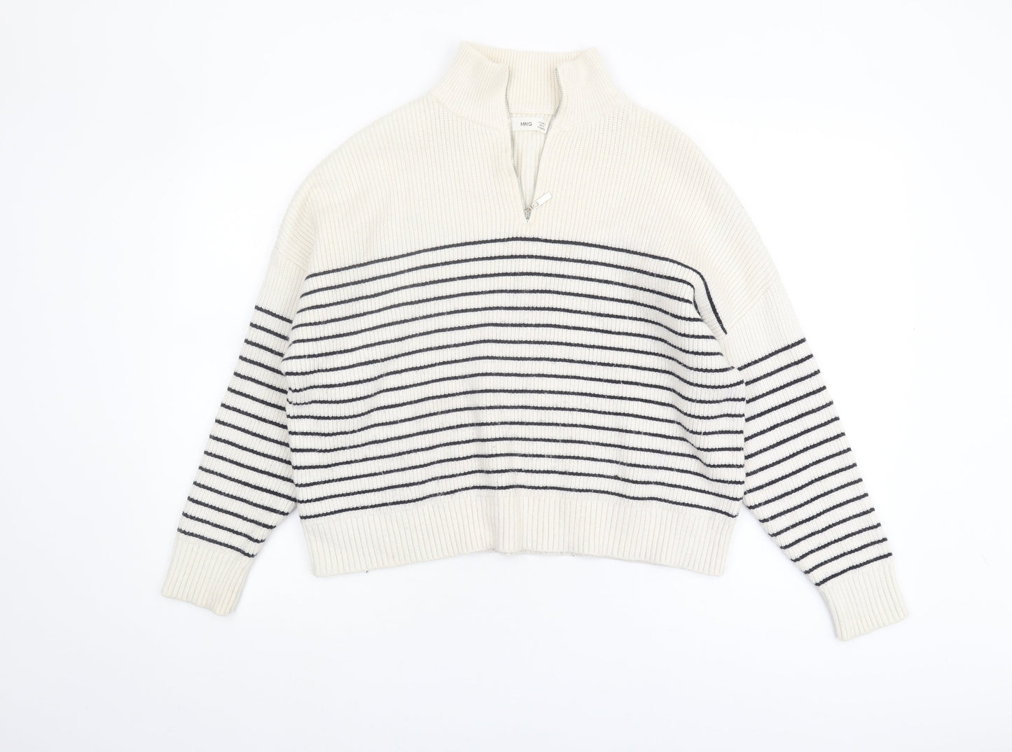 Womens UK Size UK 10 MNG Ivory Pullover Jumper