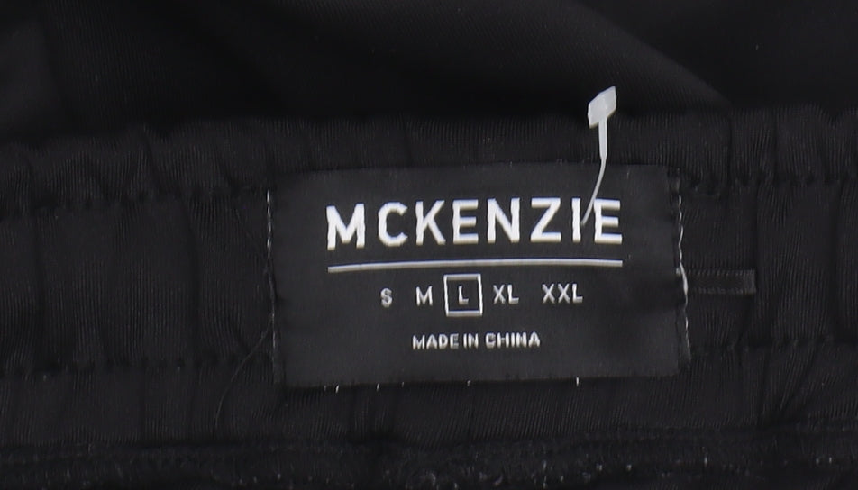 McKenzie Unisex Adults Black Jogger Trousers L