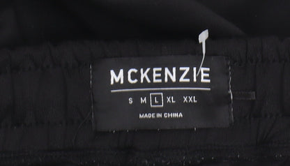 McKenzie Unisex Adults Black Jogger Trousers L