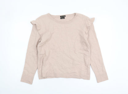 Womens UK Size L Massimo Dutti Beige Pullover Jumper