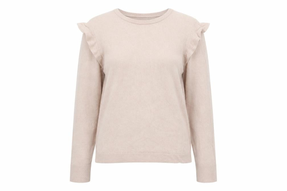 Womens UK Size L Massimo Dutti Beige Pullover Jumper