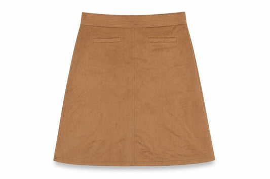 Front view of Principles by Ben de Lisi Women's Brown A-Line Skirt, size 12
