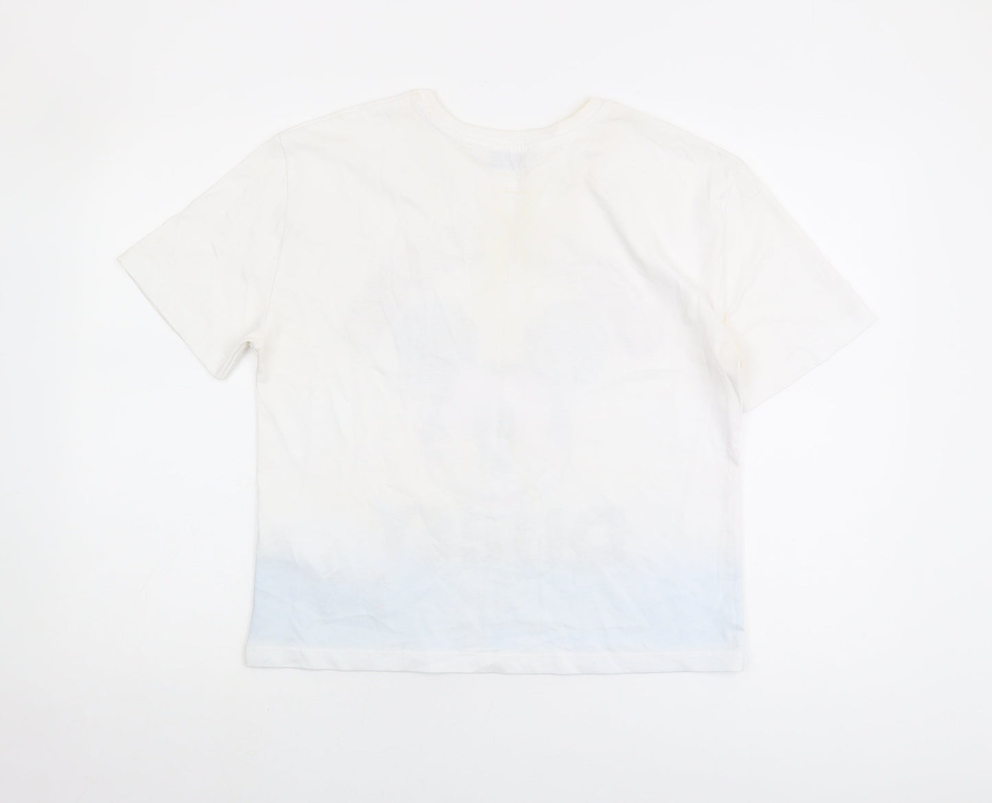 Womens UK Size 8 Zara White Basic T-Shirt