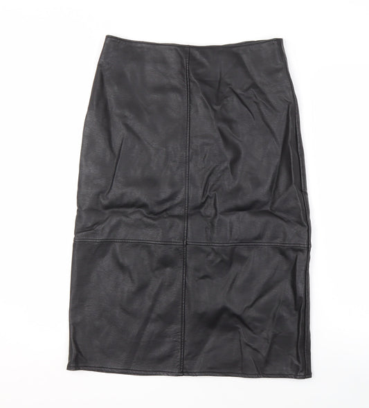 Next Women's Black Pencil Midi Skirt, Size 10