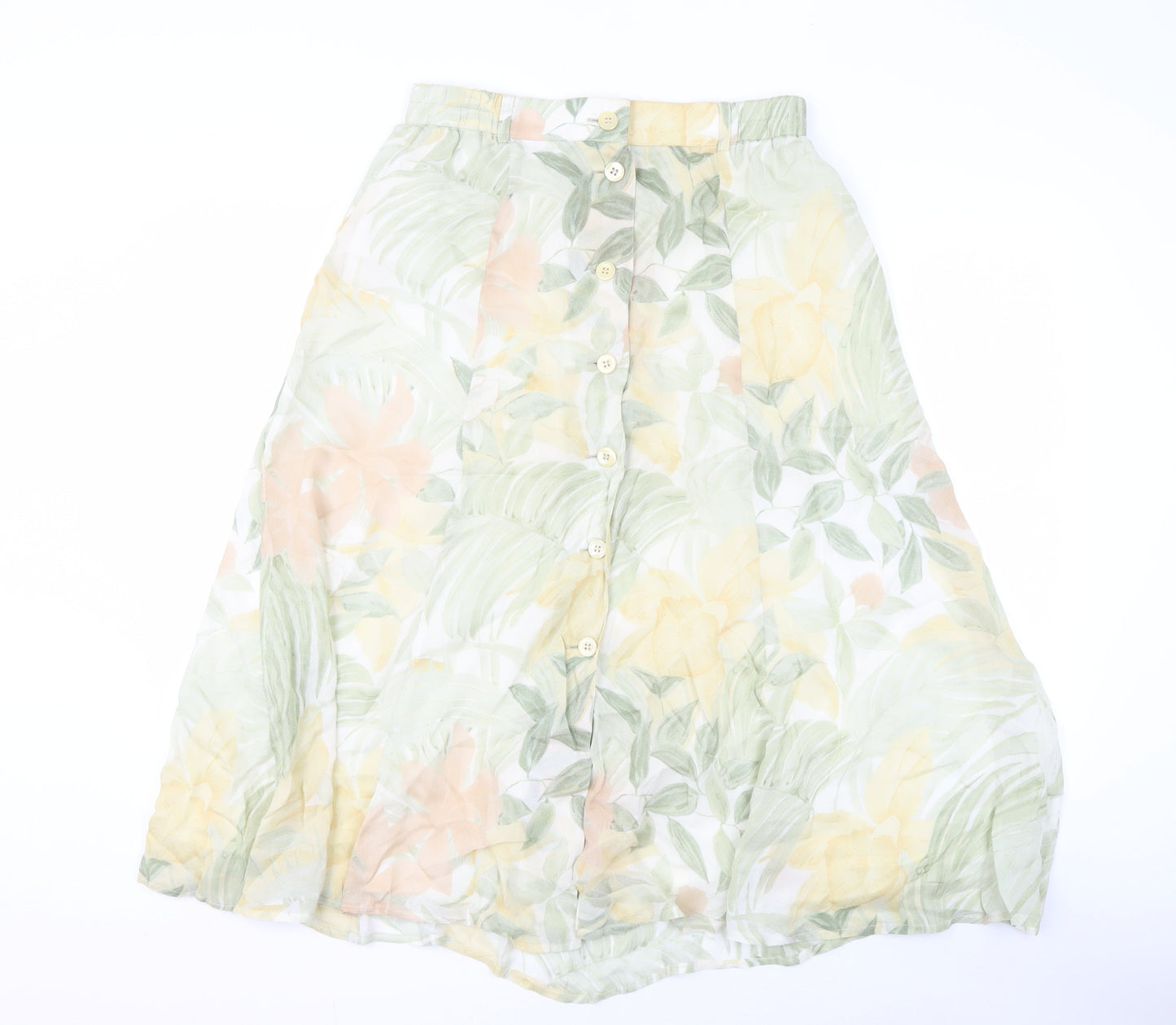 Jean Claire Women's Multicoloured Floral A-Line Skirt