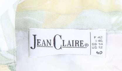 Jean Claire Women's Multicoloured Floral A-Line Skirt