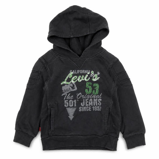 Levi's Boys Black Hoodie, Size 4 Years, Pullover Style