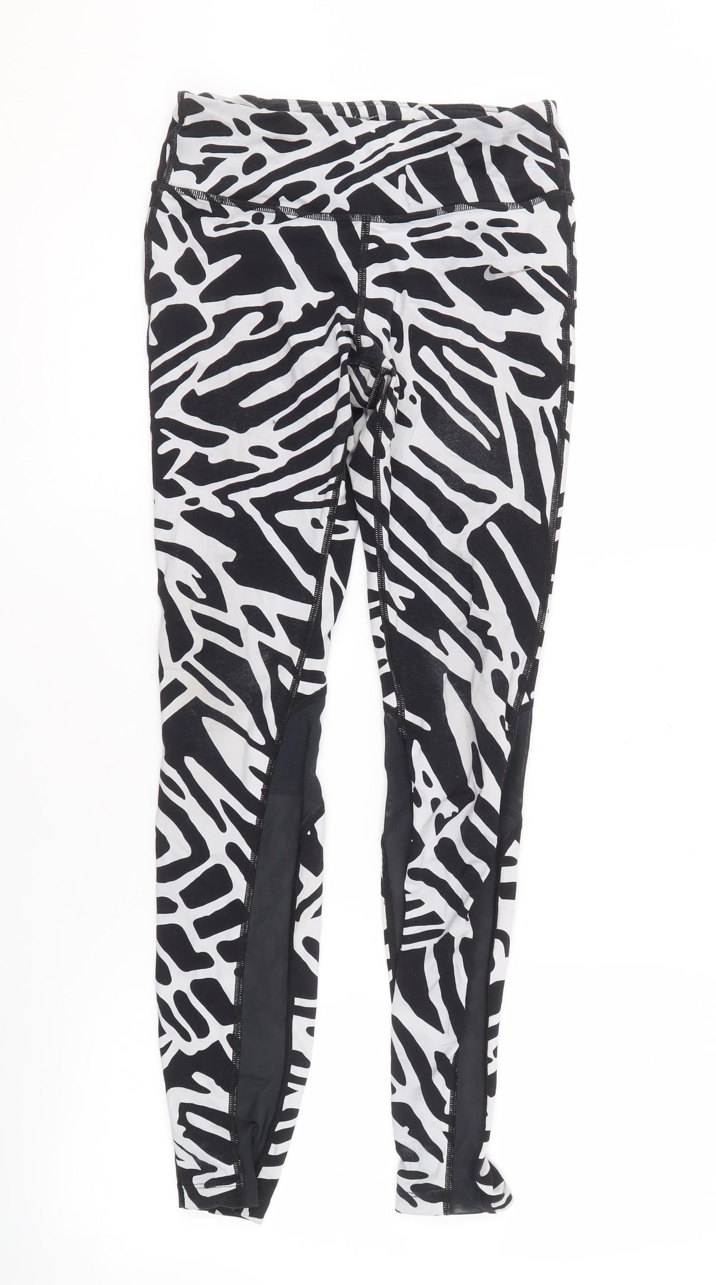Nike Women's Black Leggings S - Sporty Animal Print